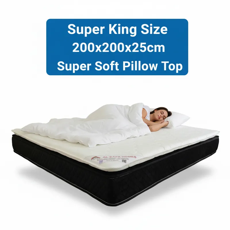 AL SAFA 200x200x25cm Super Soft Pillow Top Super King Size